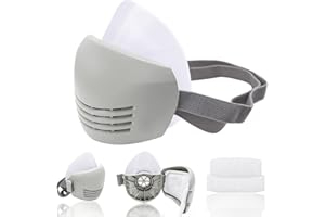 Prassia Staubschutzmaske Atemschutzmaske, Wiederverwendbare Staubmasken Atemschutz Feinstaub Kleine(10 Stück) für Lackieren,Staub,Partikel,Maschinenpolieren