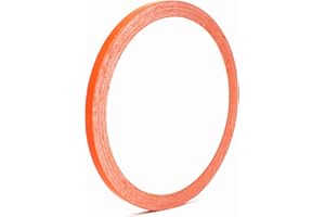 Finest Folia, 10 metrów, paski ozdobne do samochodu, motocykla, łodzi, modelarstwa, wybór kolorów, paski dekoracyjne, paski boczne 5mm Breite Pastellorange Glanz