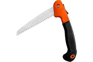 MY GARDEN OUTDOOR LIVING My Garden Folding Pruning Saw - Foldable Tree Saw with Carbon Steel Blade & Non-Slip Rubber Handle - Compact Handheld Folding Cutter for Gardening, Camping, Bushcraft & Wood Cutting - Garden Tool