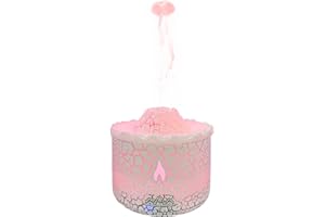 LONYIABBI Diffusore d'aria a fiamma Vulcano Diffusore di aromi Diffusore di olio a ultrasuoni 360mL Protezione auto-spegnimento per casa, ufficio o yoga, palestra…