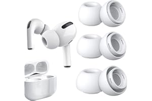 MOHLYTHRIX 3 Pairs Replacement Ear Tips for Airpods Pro/Airpods Pro 2nd Generation, Silicone Replacement Earbuds with Noise Reduction Hole Built-in Dust Guard Screen Anti-Slip (S/M/L)
