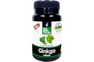 Novadiet - ELEMENTALES GINKGO Cápsulas con Ginkgo Biloba - Complemento Alimenticio - Para la Circulación en Todo el Cuerpo y la Salud Cerebral - 30 Cápsulas Vegetales