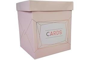 Neviti Wedding Card Post Box, Geo Blush,21 x 21 x 25 cm