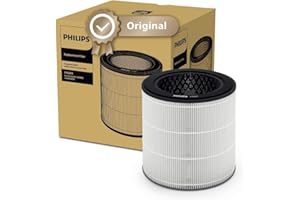 Philips Filtro di Ricambio Originale per Purificatore d'Aria Serie 800 AC0830, AC0850, HEPA NanoProtect + Carboni Attivi, Durata 12 Mesi (FY0293/30)