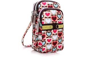 whatUneed Ladies Cross-body Bag Mobile Phone Shoulder Bag Wallet Pouch, Handbag Wristlet Purse for Carrying Card Cellphone for Women