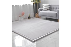 SETHEPACE Coral Velvet Baby Mat, Anti-Slip Nursery Rug, 1.2'' Thick Baby Play Mat for Toddlers & Infants, Soft Crawling Rugs Mat for Kids, Children(Silver Gray, 150 * 150CM/59.06 * 59.06INCH)