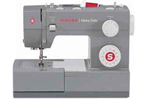 Singer | Robuste 4432 Nähmaschine mit 32 integrierten Stichen, automatischer Nadeleinfädler, Metallrahmen und Edelstahl-Bettteller, perfekt zum Nähen aller Arten von Stoffen mit