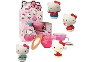 #sbabam, Squishy Hello Kitty Cappuccino, Giochi per Bambini da Edicola, Pack 2 Pezzi, Regalo Bambini, Giocattolo Bambino, Idee Regalo dai 3 Anni