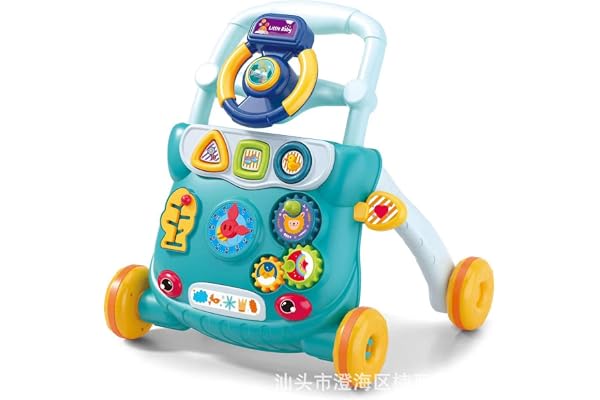 homewell Trotteur pour bébé, Troteur Marche bebe Garcon, Trottino, Chariot pour tout-petits, Jouet d'Activité et de Développement, Apprentissage de la Marche, Cadeau Dès 9 Mois (Vert)