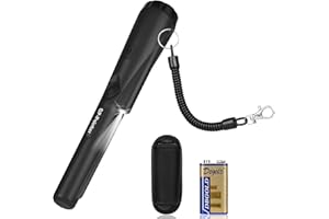 Flintronic Metal Detector Pinpointer, 360° Portable Metal Detector Finder Pinpointer, Waterproof Handheld Pin Pointer with LED and Holster, Metal Detecting Tool for Locating Gold, Coin, Silver (Black)