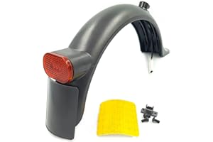 Vestigia® - Rear Fender Mudguard with Led Light Compatible For Xiaomi M365 1S Essential Pro 2 Electric Scooter - Spare Parts for E-scooter