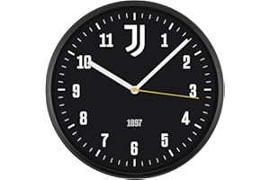 Seven Orologio da parete JUVENTUS al quarzo con movimento continuo, Prodotto ufficiale, Calcio, Idea regalo bambini e adulti