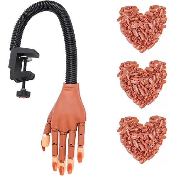 AONOLOVO 100 Ersatznägel Für Übungshände – Weiß & Transparent Zum Nagellack üben