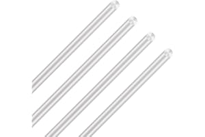 LAVMHAB 6063, asta rotonda in alluminio, 6 mm x 300 mm, asta rotonda in alluminio, per modelli fai da te (4 pezzi)