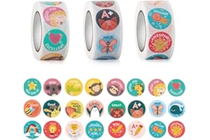 JIAHUADE Naklejki dla dzieci, naklejki motywacyjne dla zwierząt, naklejki motywacyjne, naklejki motywacyjne dla nauczycieli, naklejki motywacyjne (A)