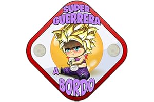 STAMPATS Cartel bebé a bordo parodia super guerrera a bordo