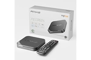 M@TEC AMIKO A11 Green 4K UHD Android 11 TV Box, Dual Band WiFi WLAN, HDR10+, HLG, 2 GB RAM i 16 GB Flash, odbiornik TV, Bluetooth 4.0, My TV3, miejsce na karty SD, USB 2.0 i 3.0, HEVC, złącze na podczerwień