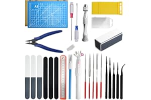 BGTXINGI Lot de 50 outils de base pour modélisme Gundam - Outils de construction pour modélisme de voiture