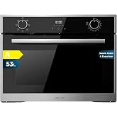 Cecotec Integrable Oven 45 cm High Multifunction Bolero Hexa M224500 Edge A. 2600W, 53L Capacity, 7 Functions, Grill, Fan Ass