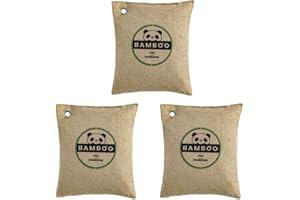 Dawwoti Bambuskohle Luftreinigungsbeutel, Aktivkohle-Geruchsabsorber Fresheners Feuchtigkeitsabsorbiervorrichtung Für Heim, Auto, Usw. (3 Pack Jede 500G)