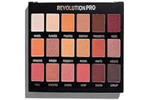 Revolution Beauty London Pro regeneración paleta de sombras de ojos, espejismo, 18 tonos, 14,4 g