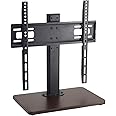 DAYONG TV Stand for 26 to 55 Inches TVs, Height Adjustable Table-Top TV Stand Base, TV Mount Stand for Living Room, Bedroom, Recreation Room, Office, Holds Up To 30kg