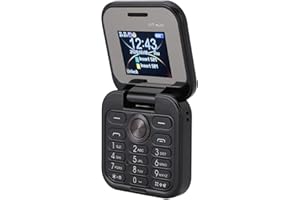 Tosuny Teléfono Móvil Plegable 2G, Mini, Doble Nano SIM, Pantalla 1.77, Radio FM, Linterna LED, Pequeño para Personas Mayores