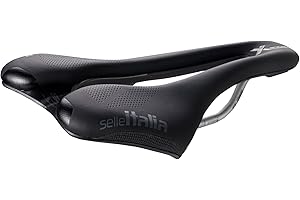 Selle Italia SLR Boost X-Cross TI 316 Superflow - Siodełko do Roweru Terenowego, Kolarstwo Przełajowe, Otwór Anatomiczny, Amortyzatory - Rozmiar S3, Czarny