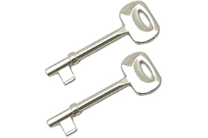 GAMOBIFER Chiave per serrature porte interne a incasso BONAITI. (NICHELATA, PASSEPARTOUT)