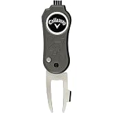 Callaway 4'&uuml; 1 arada Bı&ccedil;ak Divot Onarım Aracı - Siyah Anahtar Bı&ccedil;ağı 4 Fonksiyonlu Golf Divot Aracı