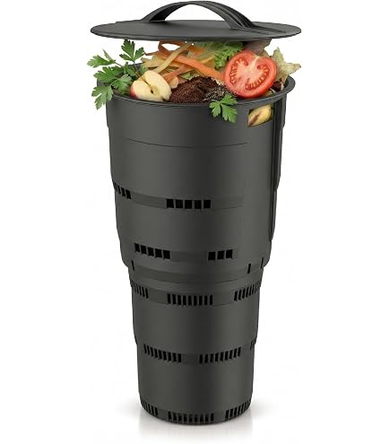 WORMacotta Lombricomposteur 1,1L Terre Cuite à Enterrer - Composteur Pour Jardinière & Plantes D'Intérieur