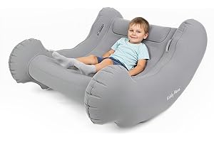KiddyMoon Sensorischer Stuhl Rocker Für Kinder Sensorische Wippe Mit Pumpe, Grau,L
