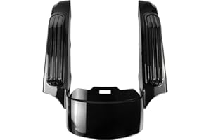 HCmotorku Motorrad-Heckkotflügelverlängerung mit LED-Blinkern, Laufbremslicht, passend für Harley Touring Road King Electra Road Street Glide FLHTCU FLHTK FLHT FLHTP FLTRU FLTRX 2014–2023 schwarze