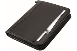 Alassio 30027 - Portadocumentos anillas 36 x 28 x 5 cm, color negro