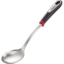 Pince à Aliments Tefal INGENIO - Embouts Silicone Antidérapants - Résistance à La Chaleur - Noir Et Rouge