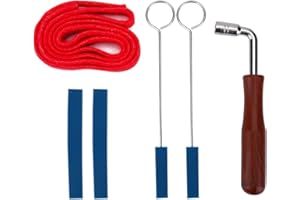 DILWE Klavierstimmer Werkzeug Profi Metall Gummi Tuning Kit Piano Lever Dämpfer Kit Inkl. Hammerschlagdämpfer Leiste Für Drehung Klavier Stimmschlüssel