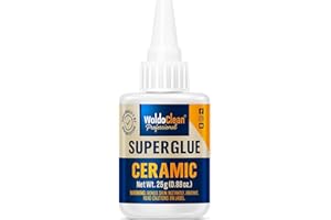 WOLDOCLEAN Superglue for Ceramic and Porcelain 25g - water-resistant & temperature-resistant up to 150°C