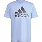 Adidas Men's Essentials Big Logo Single Jersey Tee | Ajuste regular, cord&oacute;n en la cintura, bolsillos delanteros, materiales 1