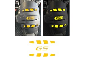 BLACK DOVES GRAPHICS 3pcs REFLECTIVE Stickers Compatible with Motottad R 1200 1250 GS Adventure REAR FENDER yellow