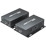 PW-HT202PG HDMI Extender 165ft/50 metri, cavo Cat5e/Cat6, Full HD 1080P, controllo dei dati, trasmissione di alimentazione..