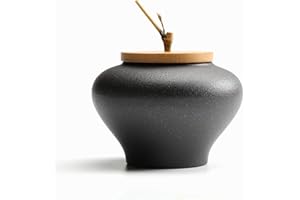 liangh Urna Funeraria,Umano Gatto Cane per Ceneri Adulti –Memoriale Cremazione,Honor con Magnifico Ceramica Urna (11×11×10cm),G