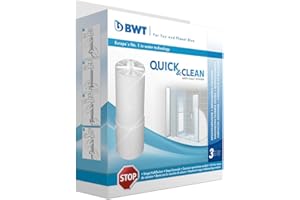 BWT Wkłady filtrujące do systemu filtrów zapobiegających osadzaniu się kamienia Quick & Clean | filtr prysznicowy do pięknej kąpieli bez kamienia przy mniejszym nakładzie pracy przy mniejszym