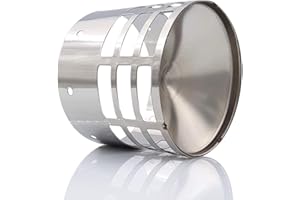 TYGERIX® Terminale Orizzontale Inox con Griglia Antintrusione Ø 80 mm Scarico Fumi Caldaie e Stufe +Spessore +Resistenza, il Top