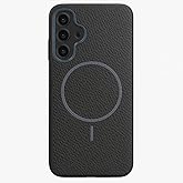Coverzone Samsung Galaxy A16 ile uyumlu Deri G&ouml;r&uuml;nml&uuml; 2,5mm Kamera Koruma &Ccedil;ıkıntı Koruma Cowboy MagSafe ile uyumlu İ&ccedil; Kadife 