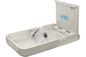 Modundry Table à Langer Bébé Sécurité Fixation Murale Vertical Pliable pour le Centre Commercial, la Gare, la Maternelle, la Maison