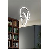 Lambadar Imza Model Tekli Modern Sarkıt Led Beyaz Işık Ultra Power Led Avize Salon Mutfak Oda Hol Ledli Avize Krom Tek Ebat 2