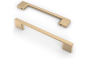 9BUILD 10 Pezzi Gold Distanza fori 128mm Maniglie per mobili da cucina maniglie per mobili maniglie cucina Maniglie per Armadio Maniglie per Mobili Moderni Maniglie Armadio EU0035