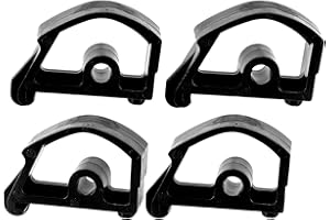 Gdfnmogo Lot de 4 loquets pour pieds d'établi avec tapis en caoutchouc, pour table Black & Decker Workmate, compatible avec les modèles WM225 WM425 79-131