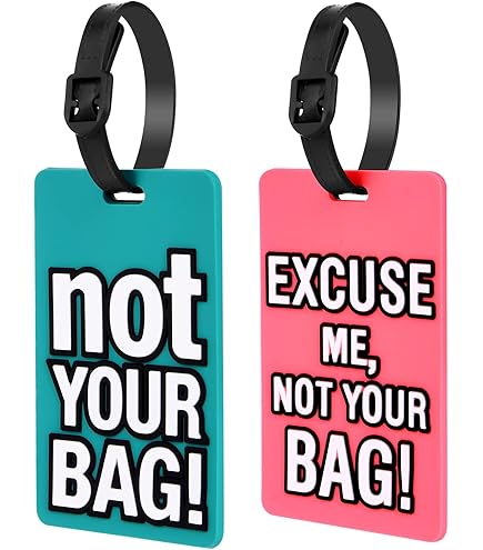 Etichette Per Valigie In Plastica Resistente - 2 Unità, Con Cordino In Gomma, Personalizzabili - Foto 11