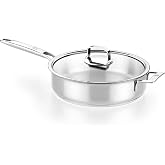 BRA Signature | Pea Pot with Lid 11", 18/10 Stainless Steel | Non-stick, 18/10 Stainless Steel, Compatible with all heat sour